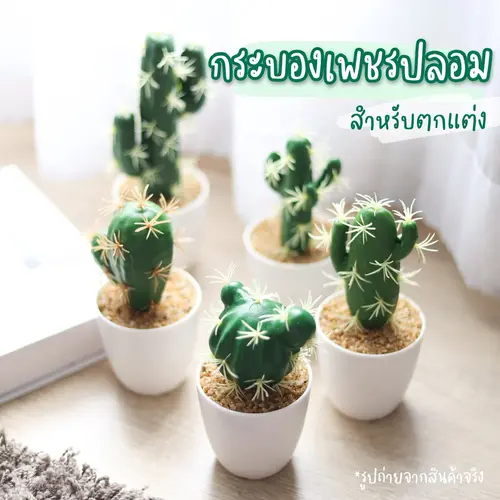 [พร้อมส่ง🌵] ต้นกระบองเพชรปลอม ตกแต่งบ้าน ต้นไม้พลาสติก สำหรับตกแต่ง